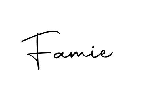 This is the best signature style for the Famie name. Also you like these signature font (Autography-DOLnW). Mix name signature. Famie signature style 10 images and pictures png