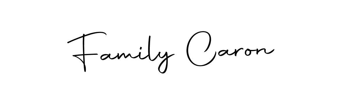 How to make Family Caron name signature. Use Autography-DOLnW style for creating short signs online. This is the latest handwritten sign. Family Caron signature style 10 images and pictures png