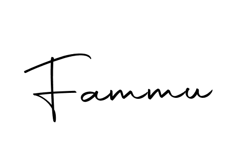 How to make Fammu signature? Autography-DOLnW is a professional autograph style. Create handwritten signature for Fammu name. Fammu signature style 10 images and pictures png