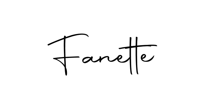 Use a signature maker to create a handwritten signature online. With this signature software, you can design (Autography-DOLnW) your own signature for name Fanette. Fanette signature style 10 images and pictures png