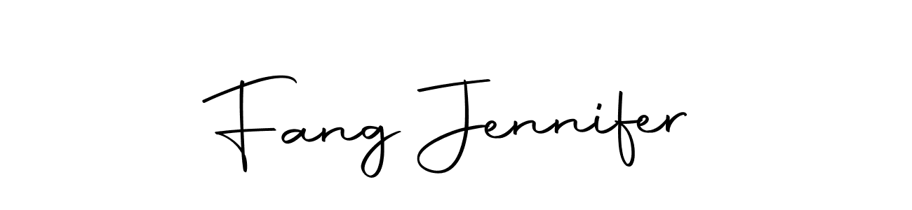 Autography-DOLnW is a professional signature style that is perfect for those who want to add a touch of class to their signature. It is also a great choice for those who want to make their signature more unique. Get Fang Jennifer name to fancy signature for free. Fang Jennifer signature style 10 images and pictures png