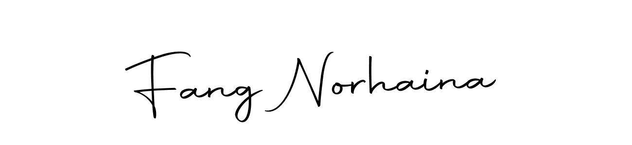 Design your own signature with our free online signature maker. With this signature software, you can create a handwritten (Autography-DOLnW) signature for name Fang Norhaina. Fang Norhaina signature style 10 images and pictures png