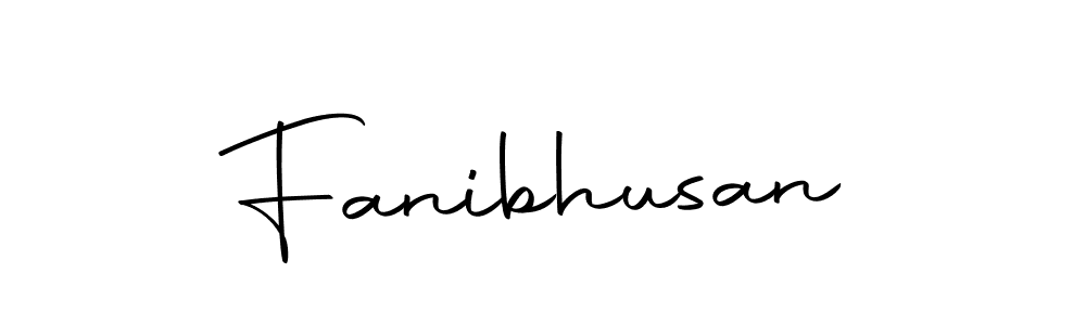 Make a beautiful signature design for name Fanibhusan. With this signature (Autography-DOLnW) style, you can create a handwritten signature for free. Fanibhusan signature style 10 images and pictures png