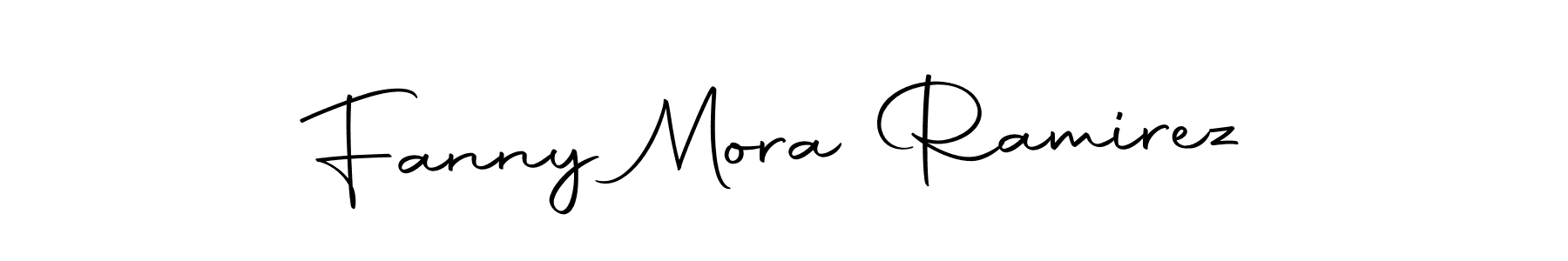 Use a signature maker to create a handwritten signature online. With this signature software, you can design (Autography-DOLnW) your own signature for name Fanny Mora Ramirez. Fanny Mora Ramirez signature style 10 images and pictures png