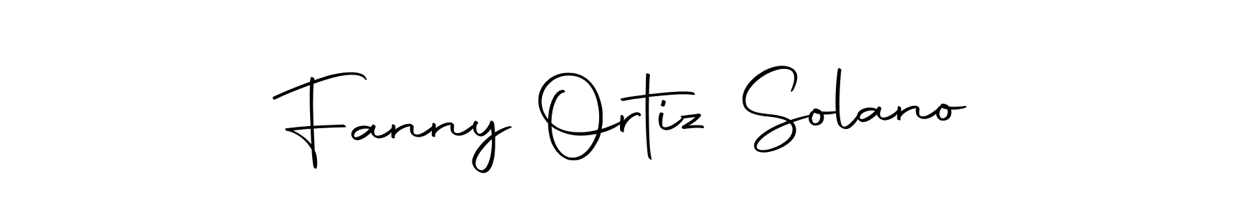 Make a beautiful signature design for name Fanny Ortiz Solano. Use this online signature maker to create a handwritten signature for free. Fanny Ortiz Solano signature style 10 images and pictures png