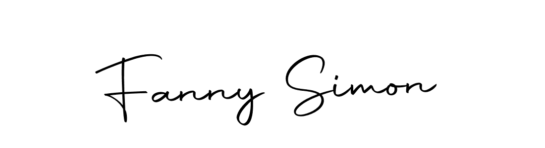 Fanny Simon stylish signature style. Best Handwritten Sign (Autography-DOLnW) for my name. Handwritten Signature Collection Ideas for my name Fanny Simon. Fanny Simon signature style 10 images and pictures png