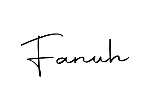 How to make Fanuh signature? Autography-DOLnW is a professional autograph style. Create handwritten signature for Fanuh name. Fanuh signature style 10 images and pictures png