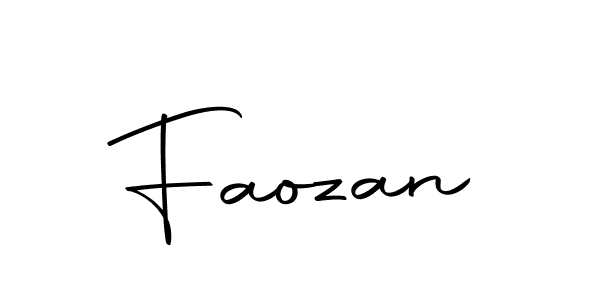 Design your own signature with our free online signature maker. With this signature software, you can create a handwritten (Autography-DOLnW) signature for name Faozan. Faozan signature style 10 images and pictures png