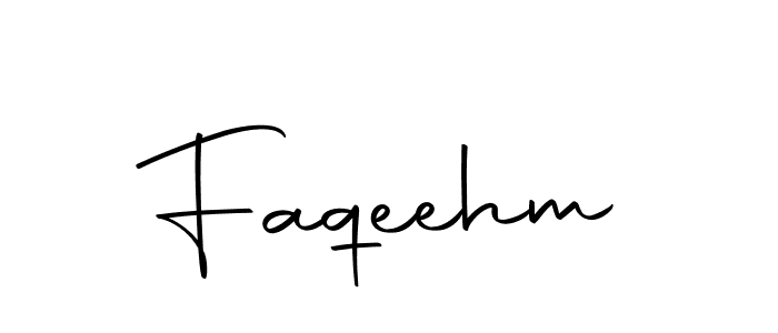 Create a beautiful signature design for name Faqeehm. With this signature (Autography-DOLnW) fonts, you can make a handwritten signature for free. Faqeehm signature style 10 images and pictures png