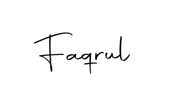 Use a signature maker to create a handwritten signature online. With this signature software, you can design (Autography-DOLnW) your own signature for name Faqrul. Faqrul signature style 10 images and pictures png
