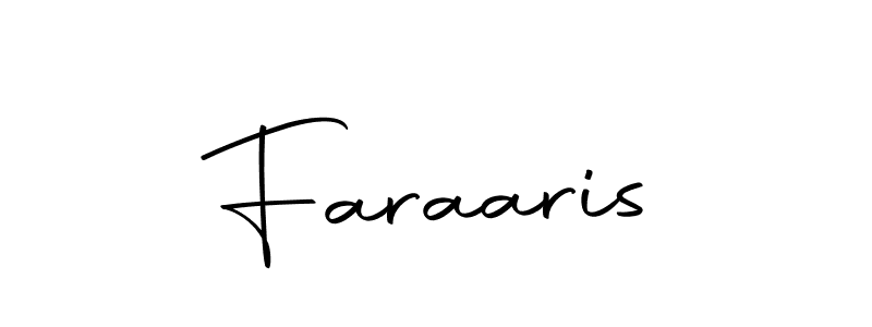 You can use this online signature creator to create a handwritten signature for the name Faraaris. This is the best online autograph maker. Faraaris signature style 10 images and pictures png