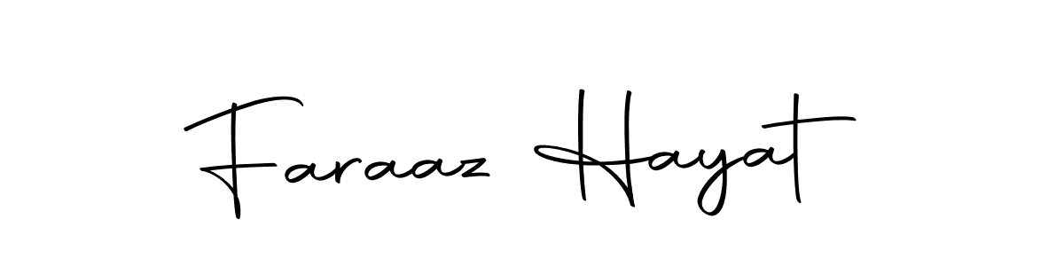 Design your own signature with our free online signature maker. With this signature software, you can create a handwritten (Autography-DOLnW) signature for name Faraaz Hayat. Faraaz Hayat signature style 10 images and pictures png