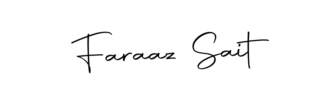 Create a beautiful signature design for name Faraaz Sait. With this signature (Autography-DOLnW) fonts, you can make a handwritten signature for free. Faraaz Sait signature style 10 images and pictures png