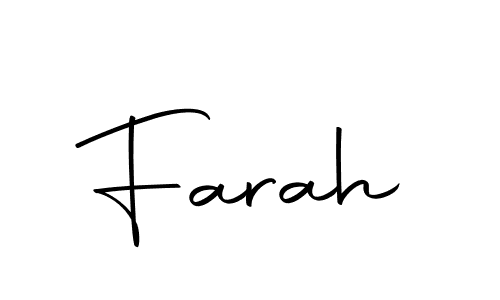 Make a beautiful signature design for name Farah. With this signature (Autography-DOLnW) style, you can create a handwritten signature for free. Farah signature style 10 images and pictures png