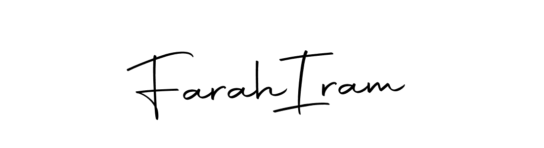 Create a beautiful signature design for name Farah  Iram. With this signature (Autography-DOLnW) fonts, you can make a handwritten signature for free. Farah  Iram signature style 10 images and pictures png