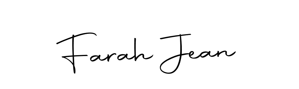 Also we have Farah Jean name is the best signature style. Create professional handwritten signature collection using Autography-DOLnW autograph style. Farah Jean signature style 10 images and pictures png