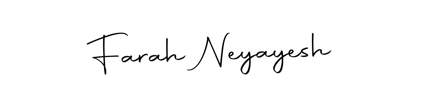 Similarly Autography-DOLnW is the best handwritten signature design. Signature creator online .You can use it as an online autograph creator for name Farah Neyayesh. Farah Neyayesh signature style 10 images and pictures png