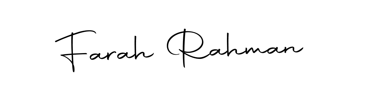 Also You can easily find your signature by using the search form. We will create Farah Rahman name handwritten signature images for you free of cost using Autography-DOLnW sign style. Farah Rahman signature style 10 images and pictures png