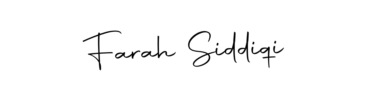 Create a beautiful signature design for name Farah Siddiqi. With this signature (Autography-DOLnW) fonts, you can make a handwritten signature for free. Farah Siddiqi signature style 10 images and pictures png