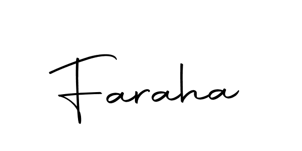How to make Faraha signature? Autography-DOLnW is a professional autograph style. Create handwritten signature for Faraha name. Faraha signature style 10 images and pictures png