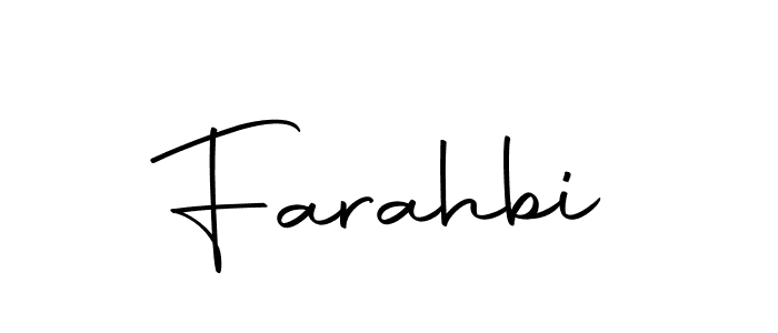 Also we have Farahbi name is the best signature style. Create professional handwritten signature collection using Autography-DOLnW autograph style. Farahbi signature style 10 images and pictures png