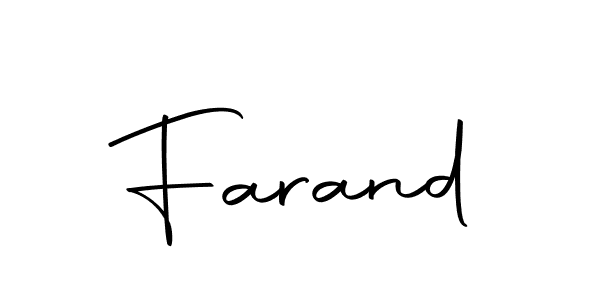 The best way (Autography-DOLnW) to make a short signature is to pick only two or three words in your name. The name Farand include a total of six letters. For converting this name. Farand signature style 10 images and pictures png