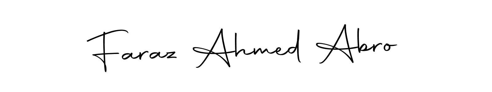 Faraz Ahmed Abro stylish signature style. Best Handwritten Sign (Autography-DOLnW) for my name. Handwritten Signature Collection Ideas for my name Faraz Ahmed Abro. Faraz Ahmed Abro signature style 10 images and pictures png