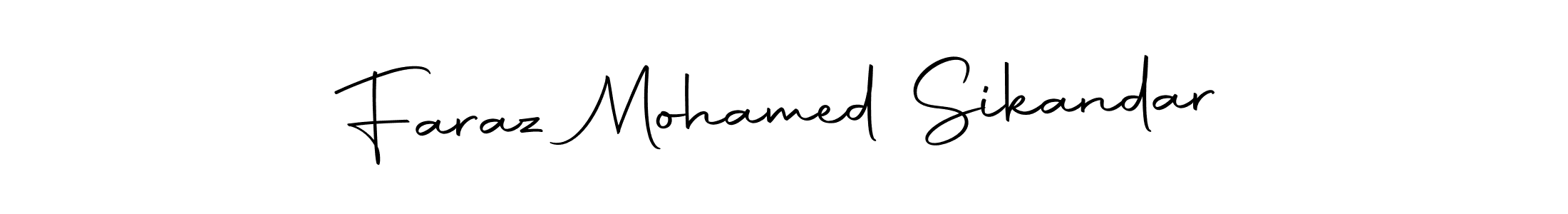 You can use this online signature creator to create a handwritten signature for the name Faraz Mohamed Sikandar. This is the best online autograph maker. Faraz Mohamed Sikandar signature style 10 images and pictures png