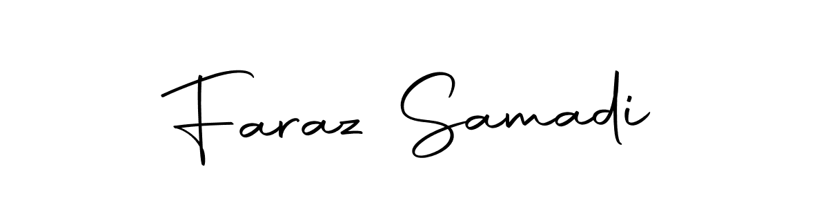 How to make Faraz Samadi name signature. Use Autography-DOLnW style for creating short signs online. This is the latest handwritten sign. Faraz Samadi signature style 10 images and pictures png