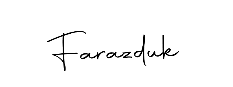 Make a short Farazduk signature style. Manage your documents anywhere anytime using Autography-DOLnW. Create and add eSignatures, submit forms, share and send files easily. Farazduk signature style 10 images and pictures png