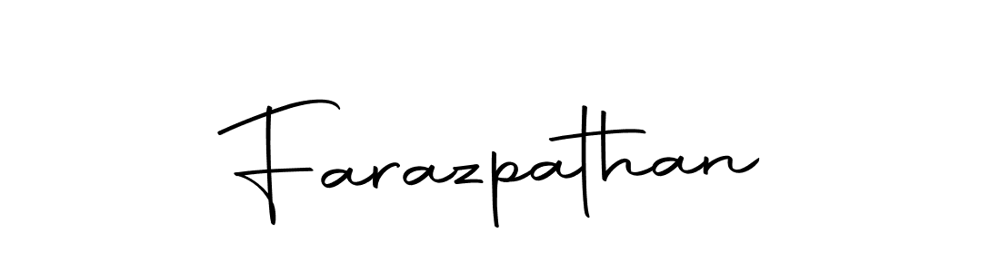 Design your own signature with our free online signature maker. With this signature software, you can create a handwritten (Autography-DOLnW) signature for name Farazpathan. Farazpathan signature style 10 images and pictures png