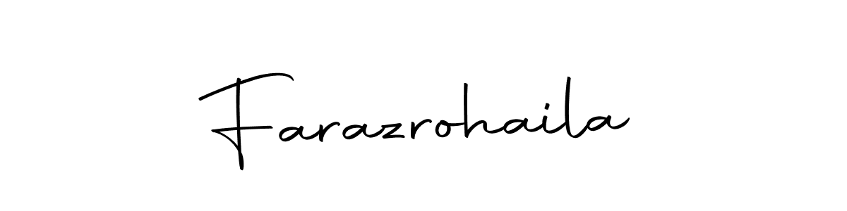 Make a beautiful signature design for name Farazrohaila. Use this online signature maker to create a handwritten signature for free. Farazrohaila signature style 10 images and pictures png