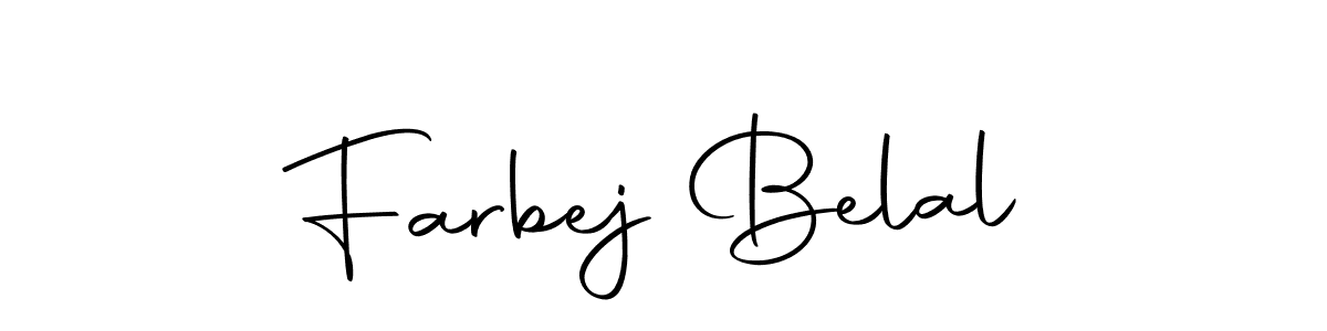 Create a beautiful signature design for name Farbej Belal. With this signature (Autography-DOLnW) fonts, you can make a handwritten signature for free. Farbej Belal signature style 10 images and pictures png