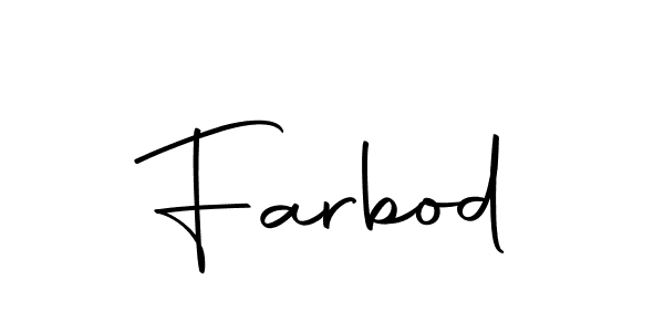 Farbod stylish signature style. Best Handwritten Sign (Autography-DOLnW) for my name. Handwritten Signature Collection Ideas for my name Farbod. Farbod signature style 10 images and pictures png