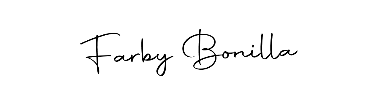 Make a beautiful signature design for name Farby Bonilla. With this signature (Autography-DOLnW) style, you can create a handwritten signature for free. Farby Bonilla signature style 10 images and pictures png