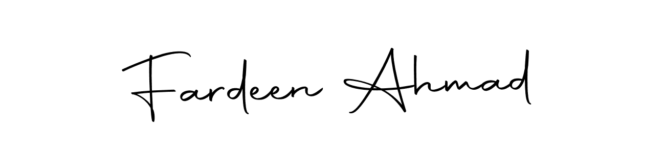 Autography-DOLnW is a professional signature style that is perfect for those who want to add a touch of class to their signature. It is also a great choice for those who want to make their signature more unique. Get Fardeen Ahmad name to fancy signature for free. Fardeen Ahmad signature style 10 images and pictures png