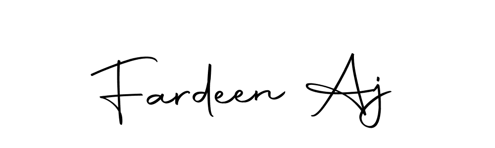 Similarly Autography-DOLnW is the best handwritten signature design. Signature creator online .You can use it as an online autograph creator for name Fardeen Aj. Fardeen Aj signature style 10 images and pictures png