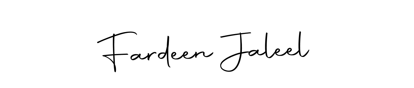 Design your own signature with our free online signature maker. With this signature software, you can create a handwritten (Autography-DOLnW) signature for name Fardeen Jaleel. Fardeen Jaleel signature style 10 images and pictures png