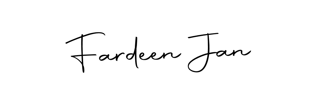 Make a short Fardeen Jan signature style. Manage your documents anywhere anytime using Autography-DOLnW. Create and add eSignatures, submit forms, share and send files easily. Fardeen Jan signature style 10 images and pictures png