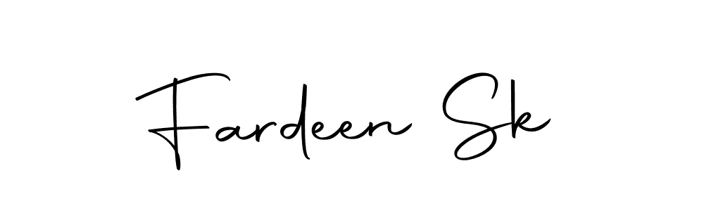 Create a beautiful signature design for name Fardeen Sk. With this signature (Autography-DOLnW) fonts, you can make a handwritten signature for free. Fardeen Sk signature style 10 images and pictures png