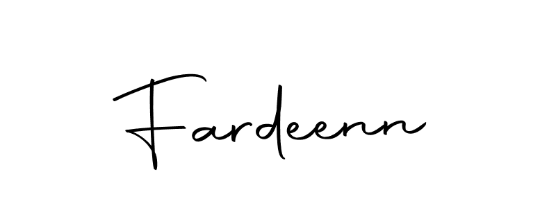 Create a beautiful signature design for name Fardeenn. With this signature (Autography-DOLnW) fonts, you can make a handwritten signature for free. Fardeenn signature style 10 images and pictures png