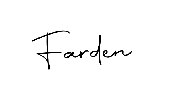 You can use this online signature creator to create a handwritten signature for the name Farden. This is the best online autograph maker. Farden signature style 10 images and pictures png