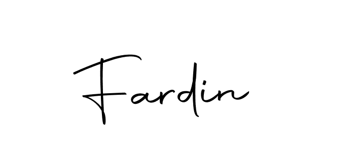 Design your own signature with our free online signature maker. With this signature software, you can create a handwritten (Autography-DOLnW) signature for name Fardin . Fardin  signature style 10 images and pictures png