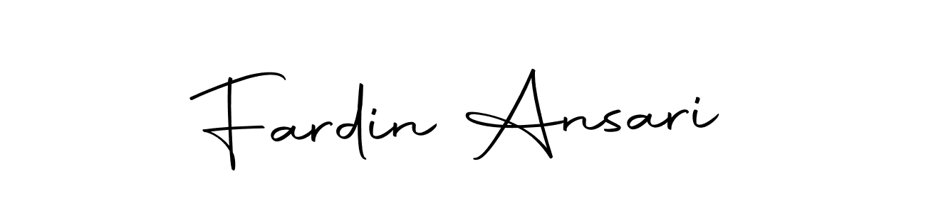 Design your own signature with our free online signature maker. With this signature software, you can create a handwritten (Autography-DOLnW) signature for name Fardin Ansari. Fardin Ansari signature style 10 images and pictures png