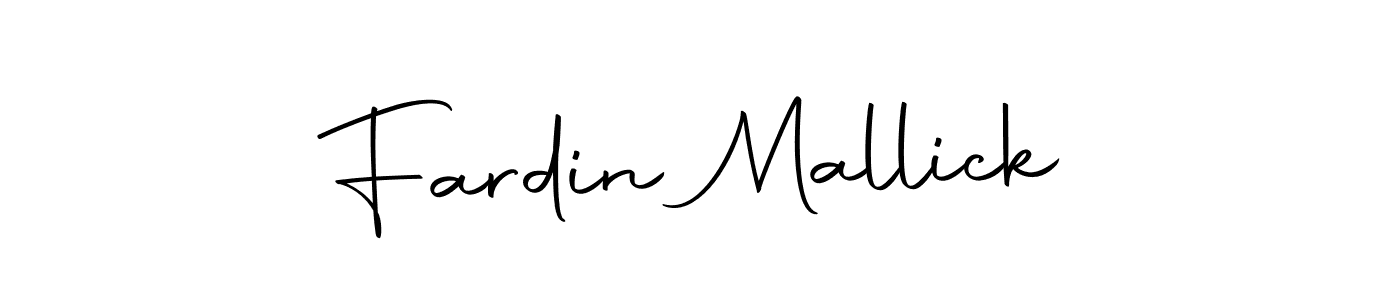 Create a beautiful signature design for name Fardin Mallick. With this signature (Autography-DOLnW) fonts, you can make a handwritten signature for free. Fardin Mallick signature style 10 images and pictures png