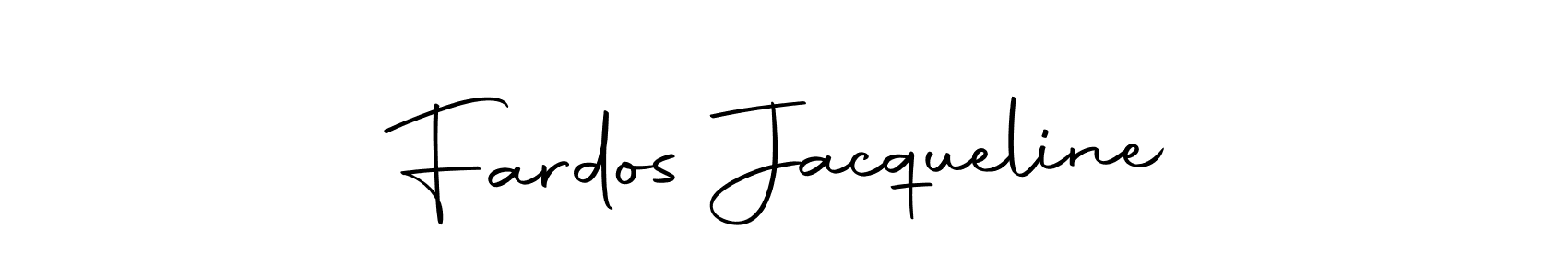 Create a beautiful signature design for name Fardos Jacqueline. With this signature (Autography-DOLnW) fonts, you can make a handwritten signature for free. Fardos Jacqueline signature style 10 images and pictures png
