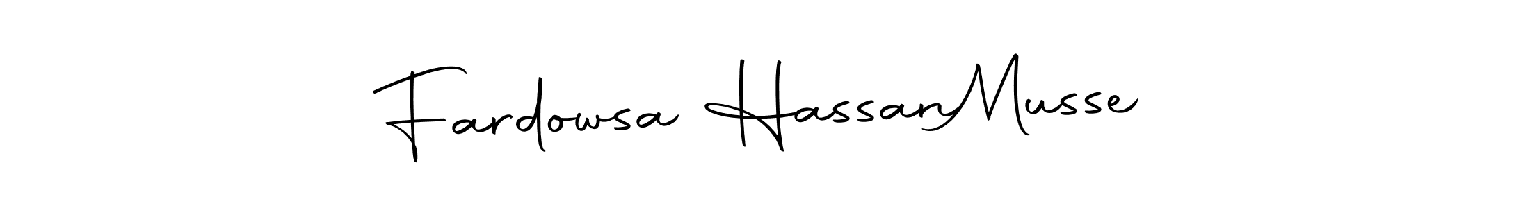 It looks lik you need a new signature style for name Fardowsa Hassan  Musse. Design unique handwritten (Autography-DOLnW) signature with our free signature maker in just a few clicks. Fardowsa Hassan  Musse signature style 10 images and pictures png