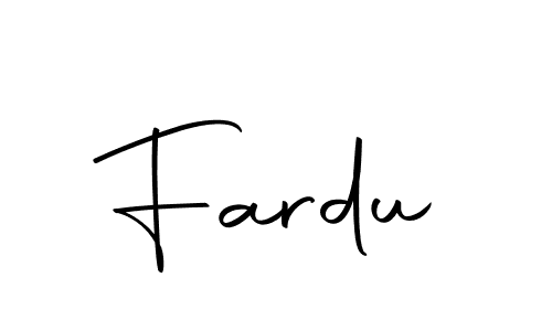 You should practise on your own different ways (Autography-DOLnW) to write your name (Fardu) in signature. don't let someone else do it for you. Fardu signature style 10 images and pictures png