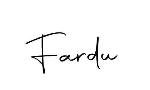 You should practise on your own different ways (Autography-DOLnW) to write your name (Fardu) in signature. don't let someone else do it for you. Fardu signature style 10 images and pictures png