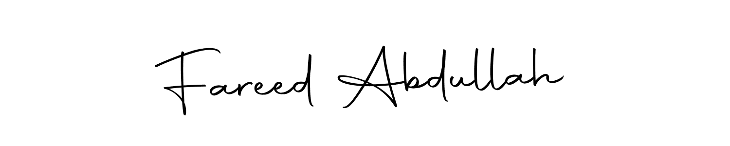 The best way (Autography-DOLnW) to make a short signature is to pick only two or three words in your name. The name Fareed Abdullah include a total of six letters. For converting this name. Fareed Abdullah signature style 10 images and pictures png